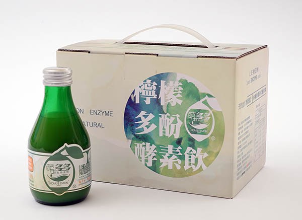 萌多多檸檬多酚酵素飲 180ml 單瓶與 6 入禮盒